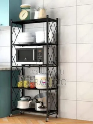 Versatile Foldable Rolling Storage Shelf