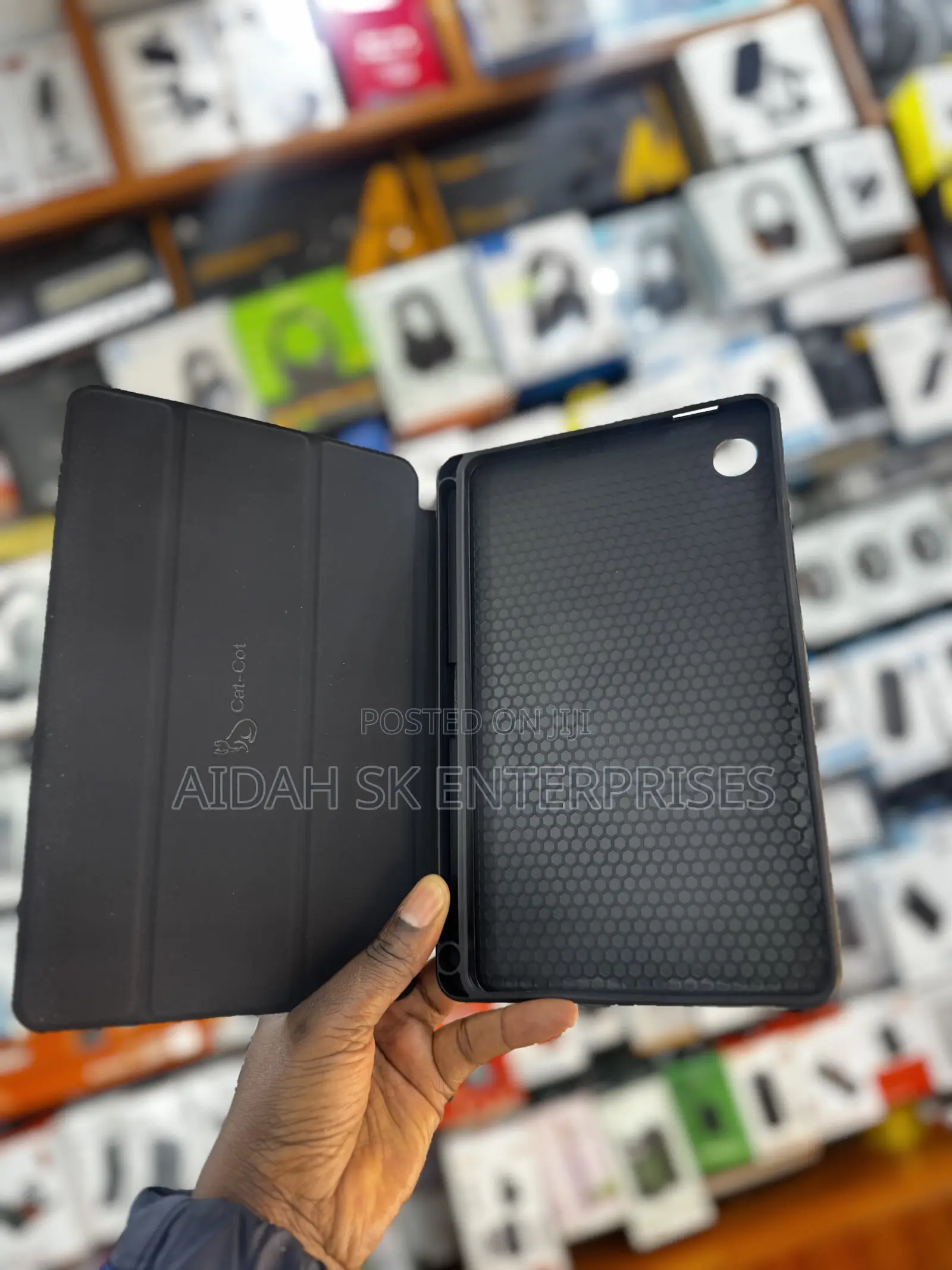 Leather Case Compatible With Galaxy Tab A9 Black