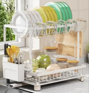 Modern Two-Tier Space-Saving Dish Drying Rack