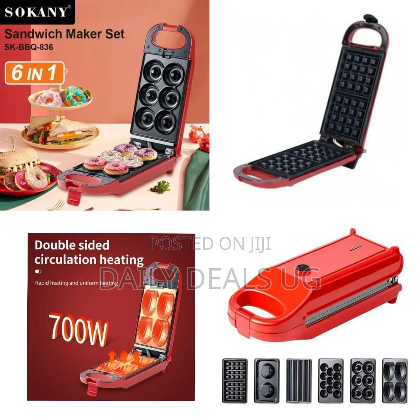 Sokany 6 in 1 Sandwich Breakfast Maker Set