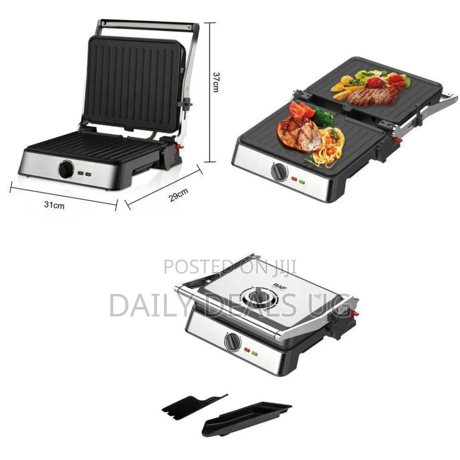 Raf R.561 2200w Electric Grill Steak Machine - Multicolor