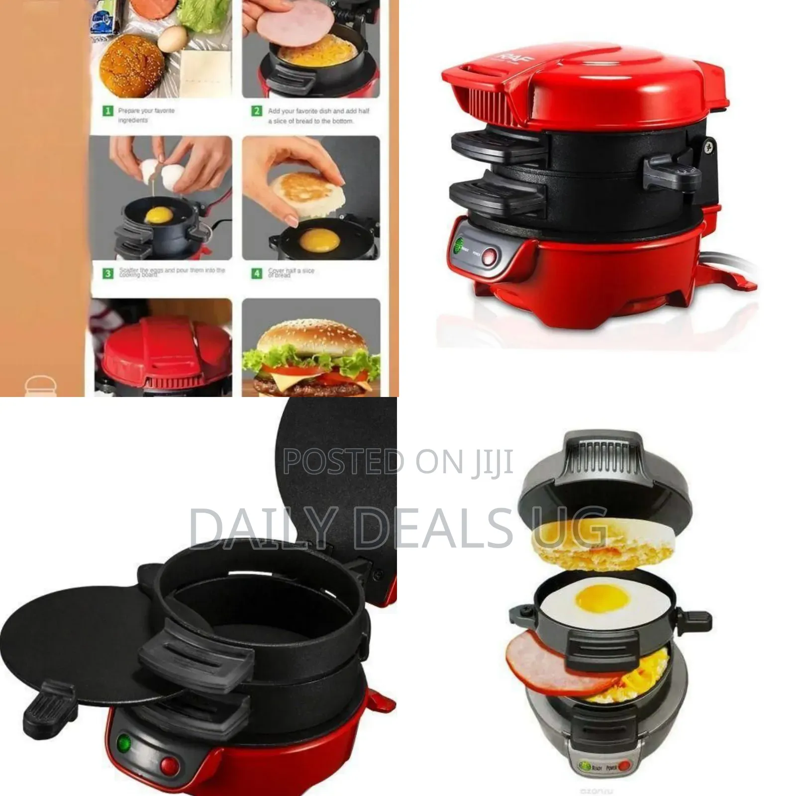 Raf Breakfast Sandwich Maker / Fast Breakfast Station - Multicolor
