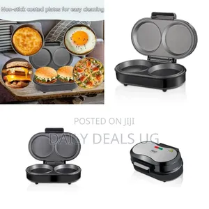 Raf Dual Non-Stick Electric Breakfast Maker / Egg Cooker - Multicolor