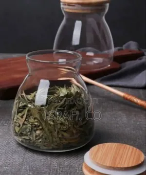 Airtight Glass Storage Jar With Natural Bamboo