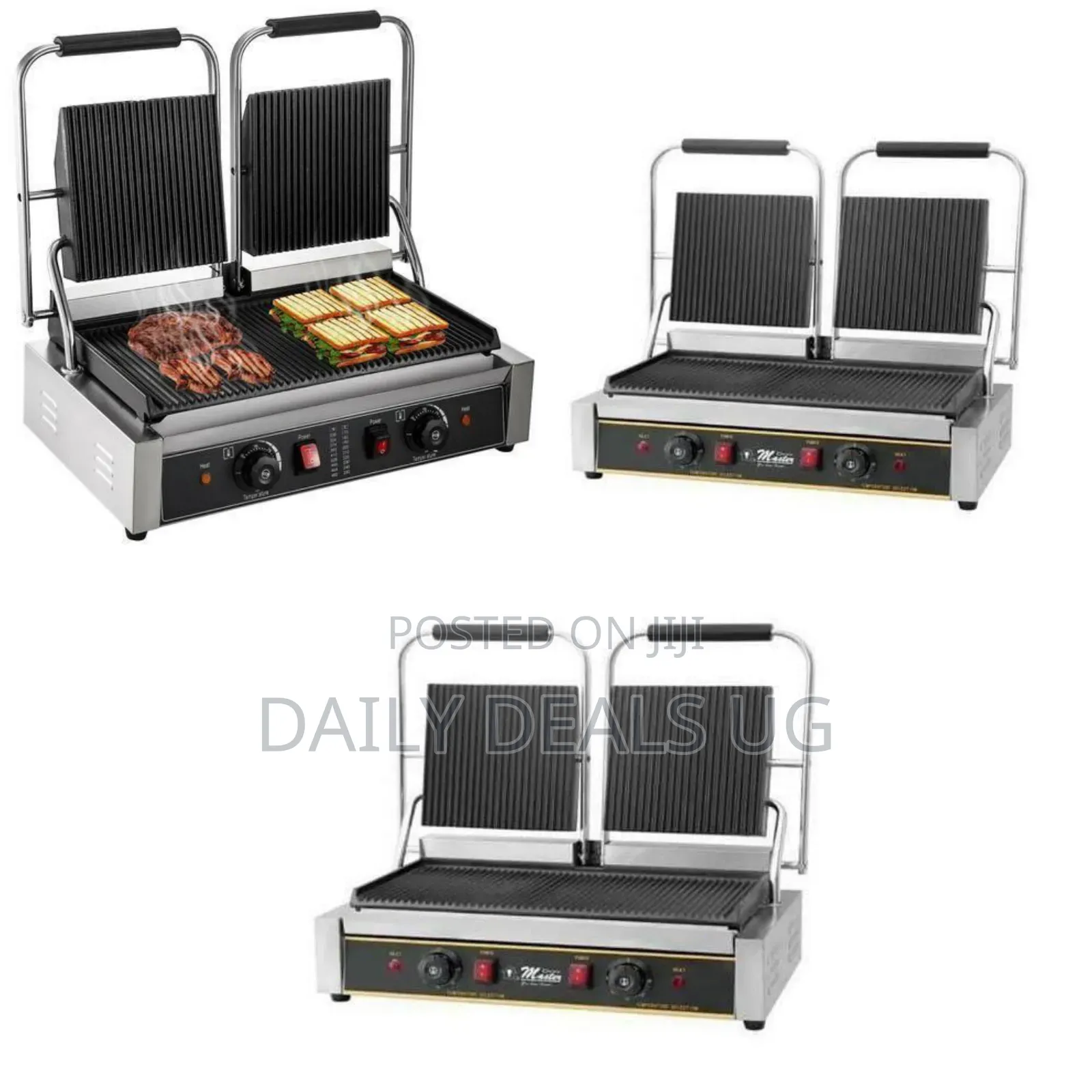 Commercial Double Contact Grill / Panini Press - Multicolor