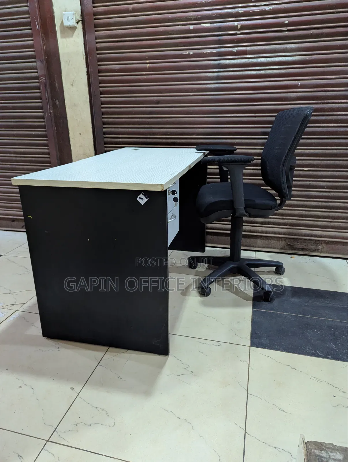 Office Desk 120cm With Adjustable Chair
