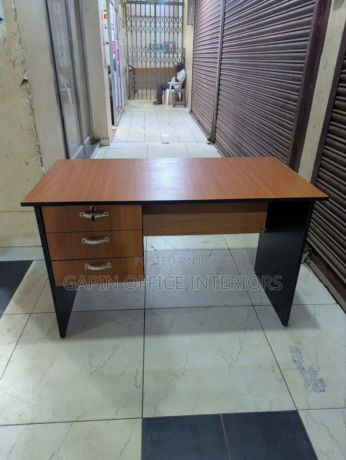 Office Desk With 3 Fixed Drawers