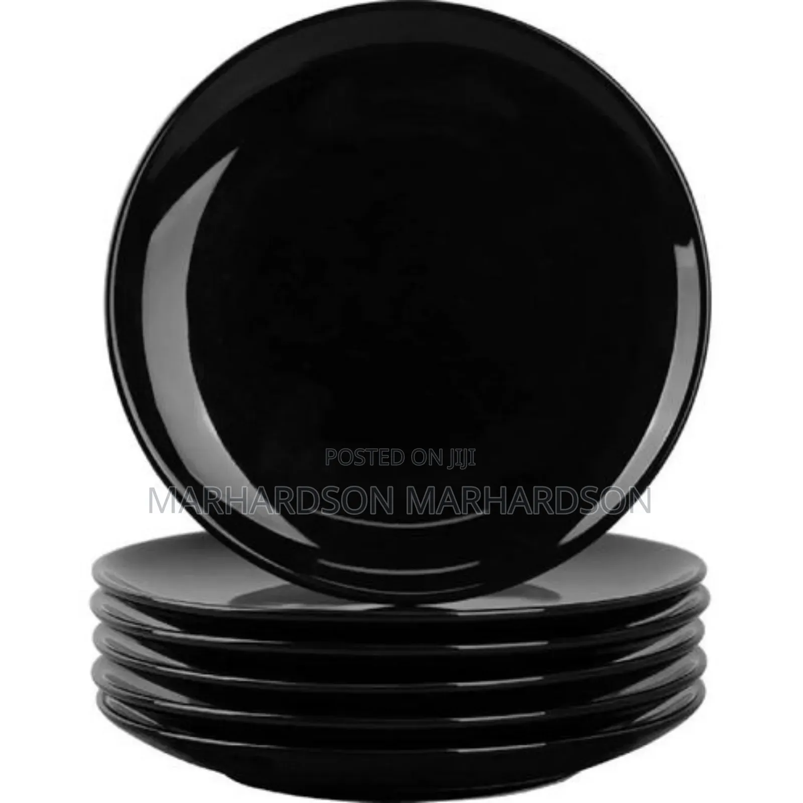 Black Heat Dinner Plates 6pcs