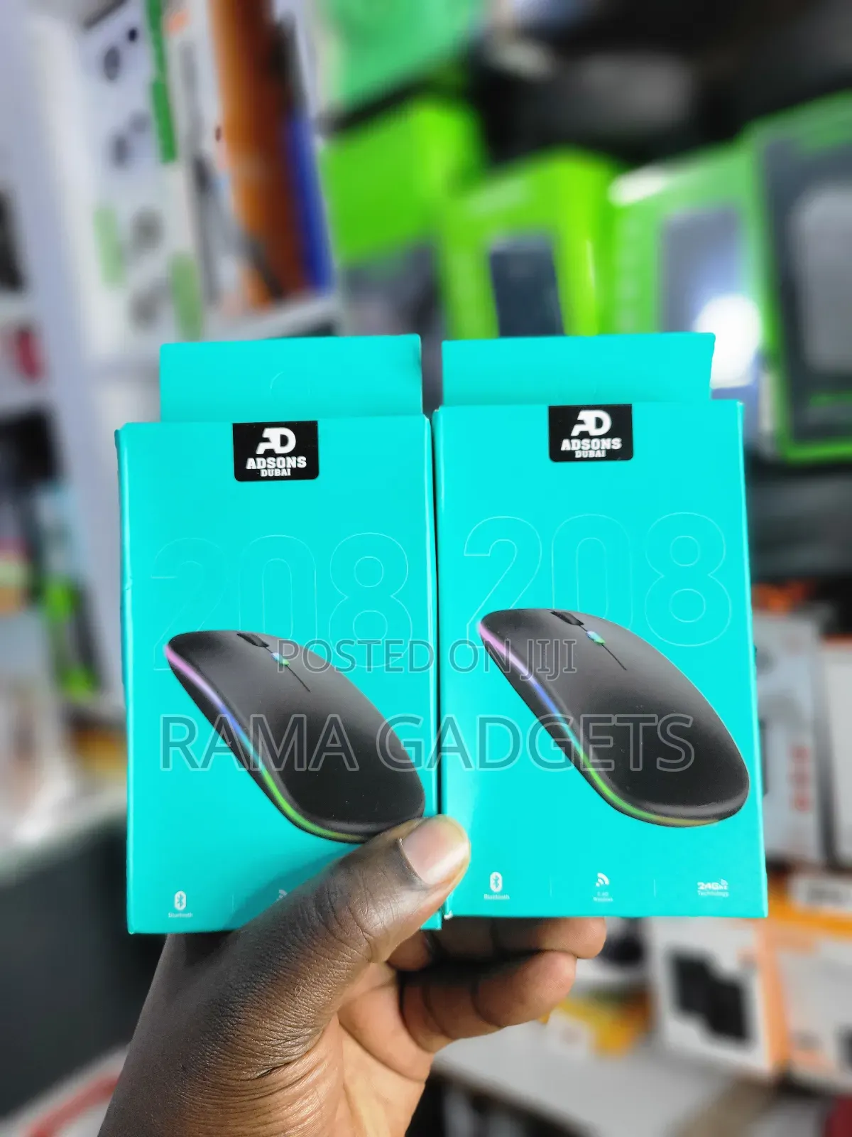Wireless Bluetooth Led Slim Rechargeable Mute Mouse,Portable