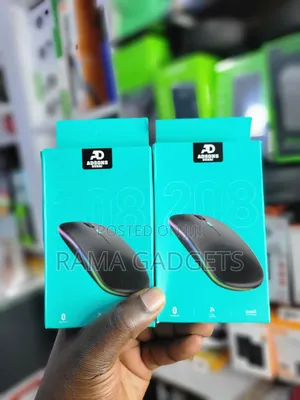 Wireless Bluetooth Led Slim Rechargeable Mute Mouse,Portable