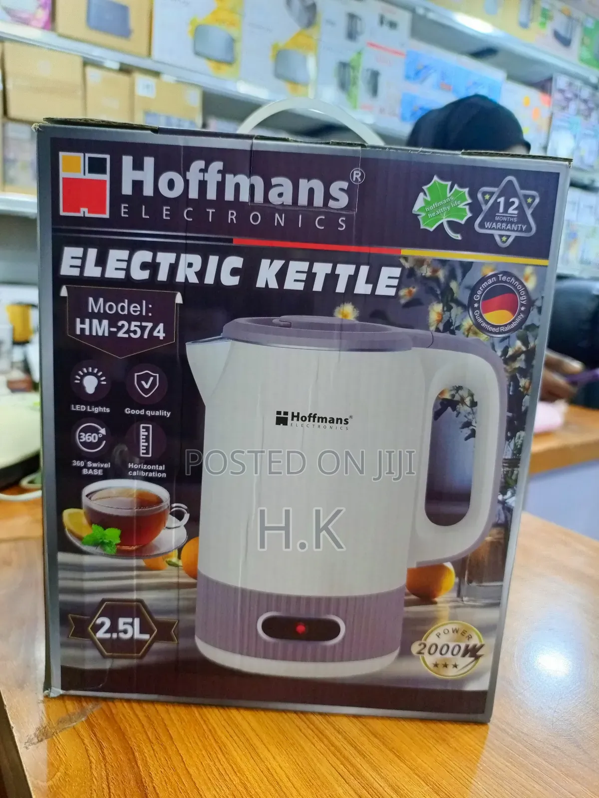 Hoffmans Electronics Electric Kettle, Model Hm-2574.