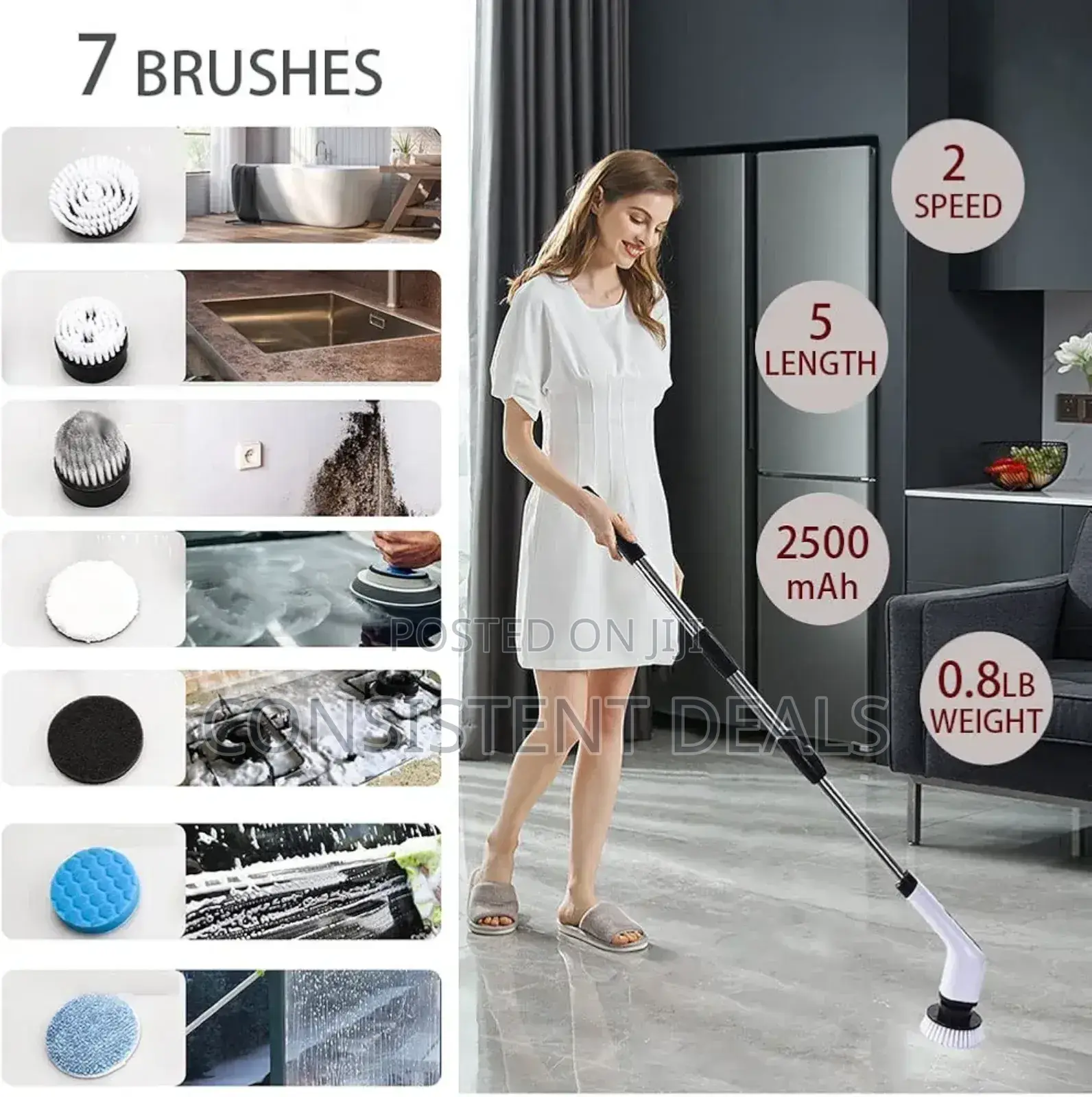 7in1 Floor Scrubber Brush