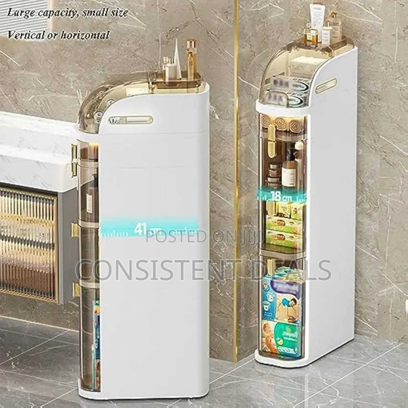 Small Bathroom Storage Corner Floor Cabinet With Shelves