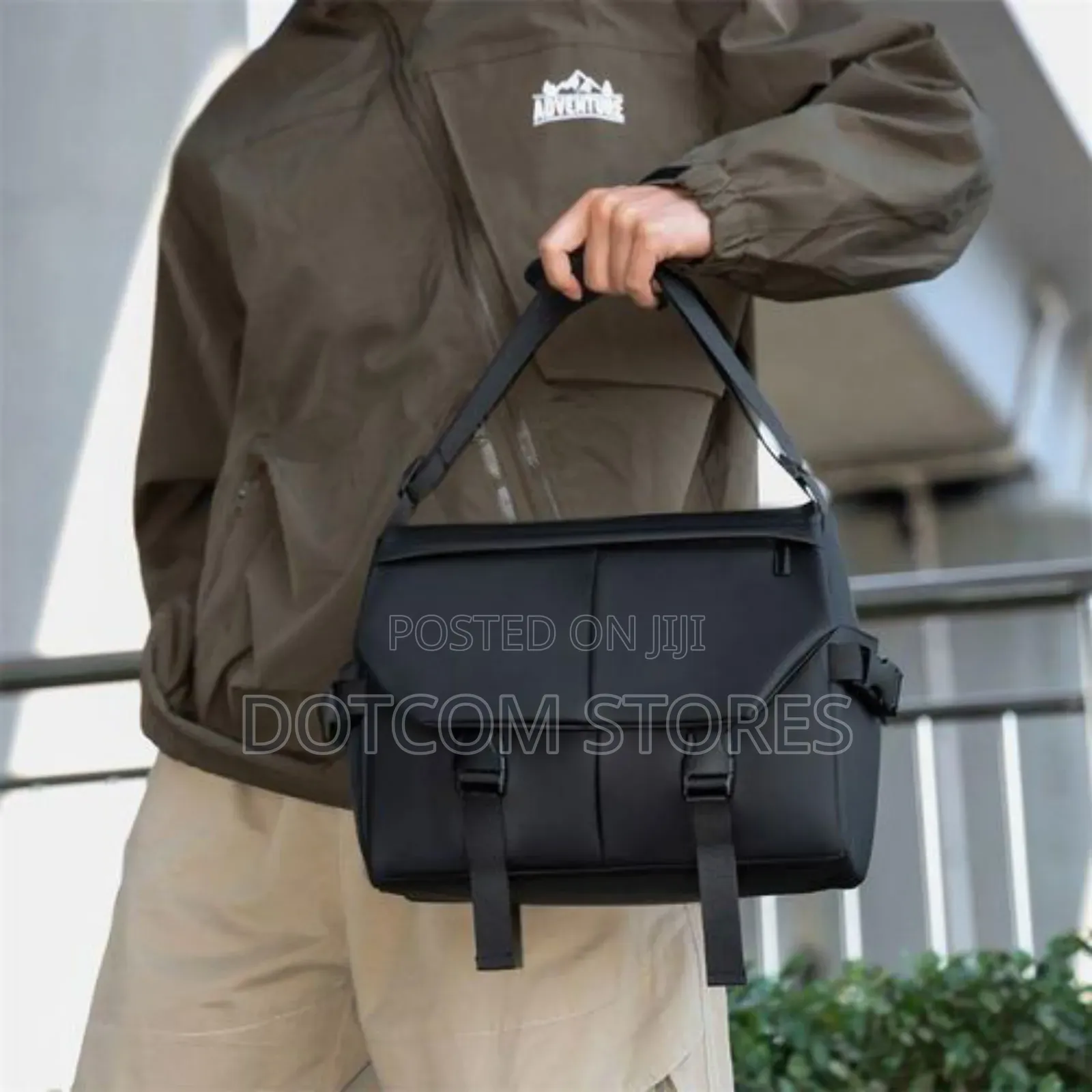 Genetic Men's Trendy Waterproof Anti-Theft Shoulder Bag