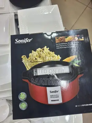 Sonifer Multifunctional Electric Red Mini Popcorn Maker