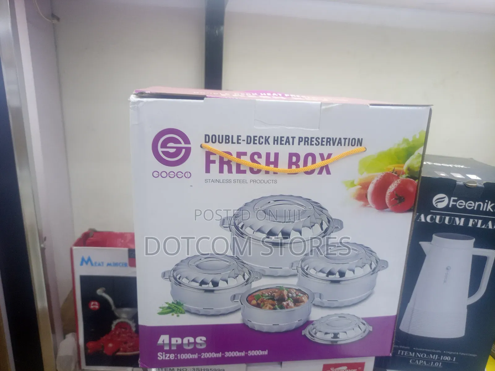 Gogco 4-Piece Double-Deck Heat Preservation Fresh Box Set.