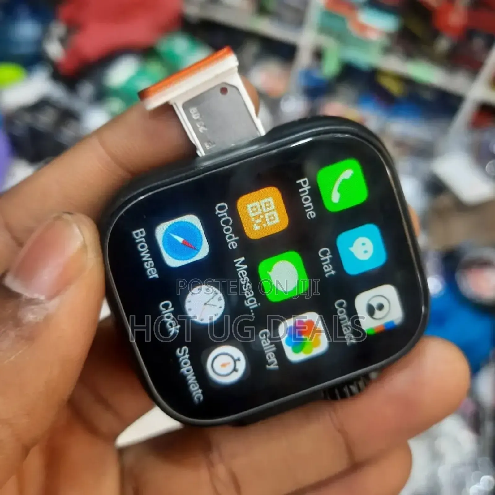 Modio 2.2 Inch Full Screen Display, 4g Sim Card Smart Watch 3 Straps