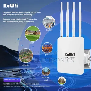 Kuwfi Access Point Aphax830 - Wi-Fi 6 Outdoor Access Point - White