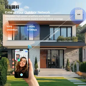 Kuwfi Access Point Aphax830 - Wi-Fi 6 Outdoor Access Point - White