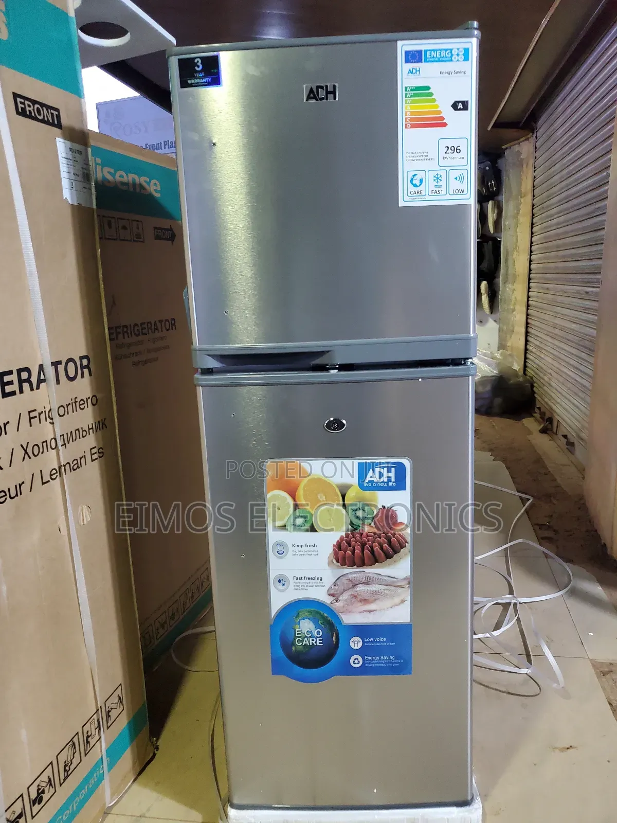 168l Adh Fridge Double Door