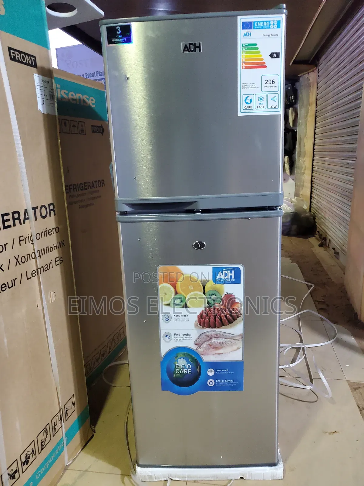 168l Adh Fridge Double Door