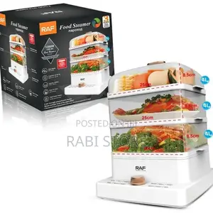 3 Tier Electric Food Cooking Steamer Pot With Display, Timer Fuction