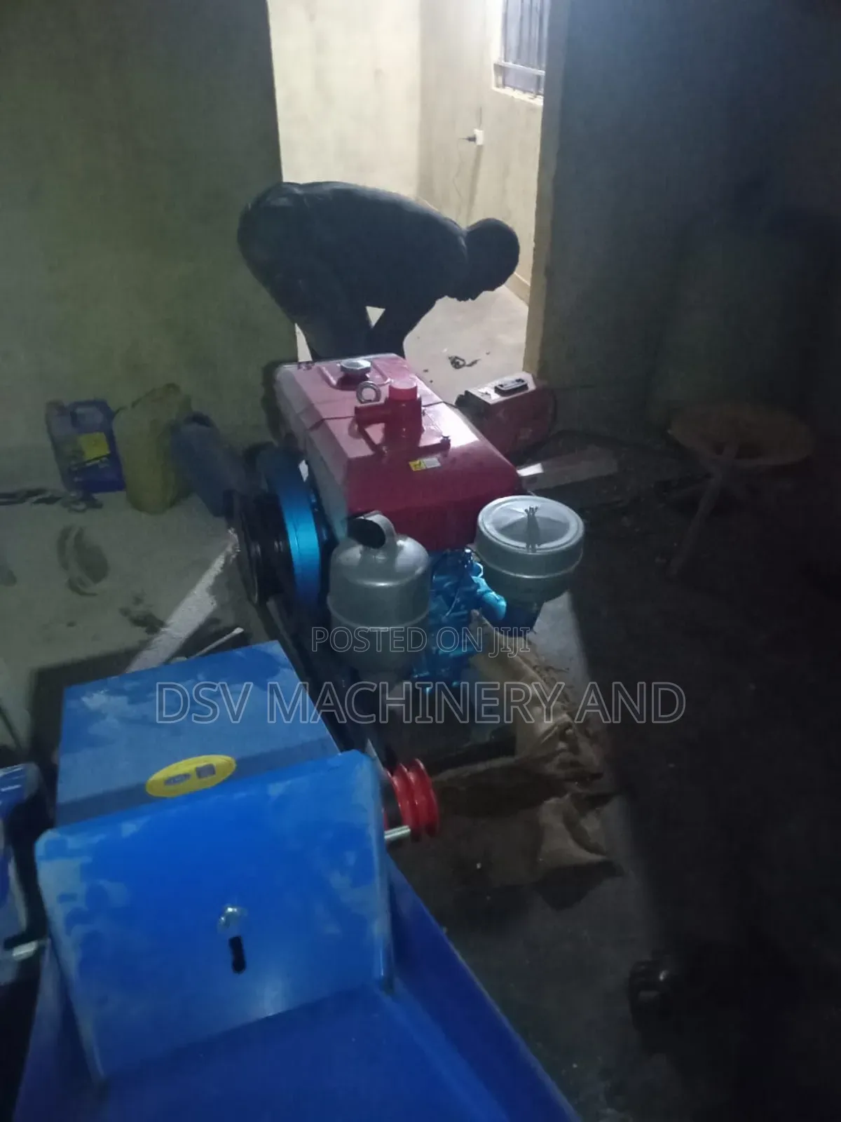 600-800kg Per Hour 20hp Diesel Engine Motor Driven Maize Milling Machi