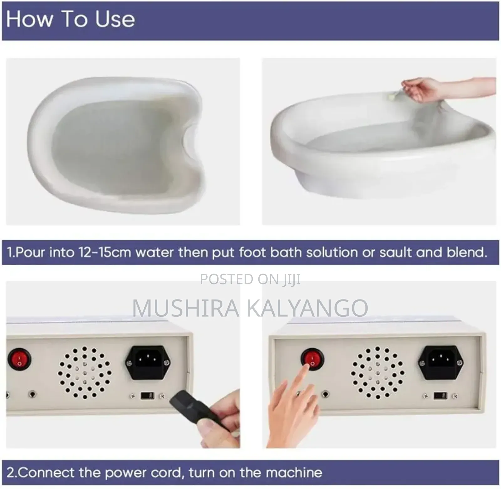 Foot Bath Ionic Detox Machine Dual Ionic Detox Foot Spa
