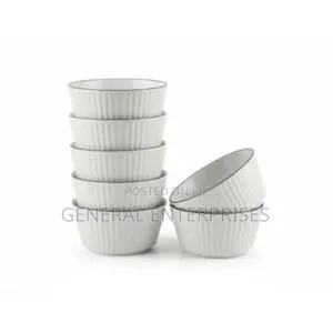 Set of Nutriups White Ceramic Bowls