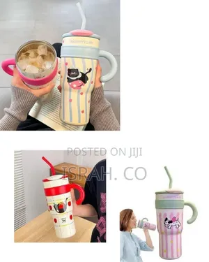 Insulated Tumbler With Handle and Straw#