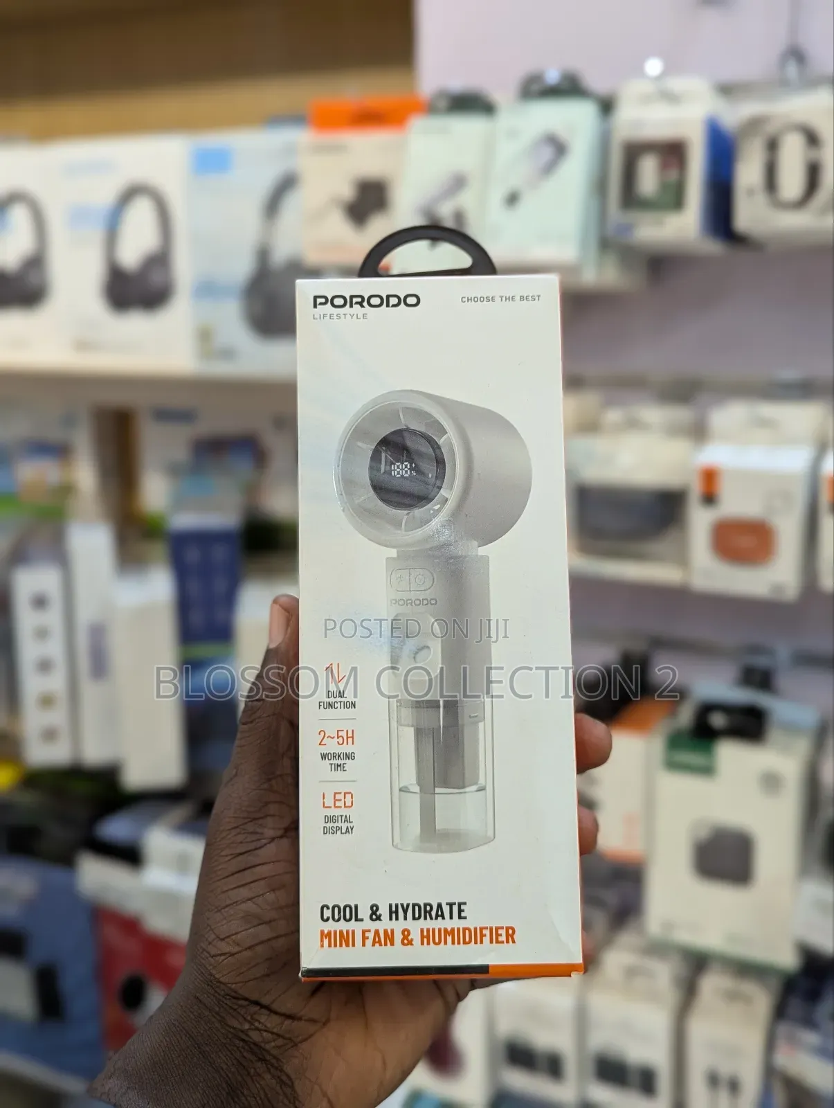 Porodo Hand Mini Fan Humidifier