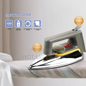 Electric Non Stick Dry Flat Iron - Grey,Black