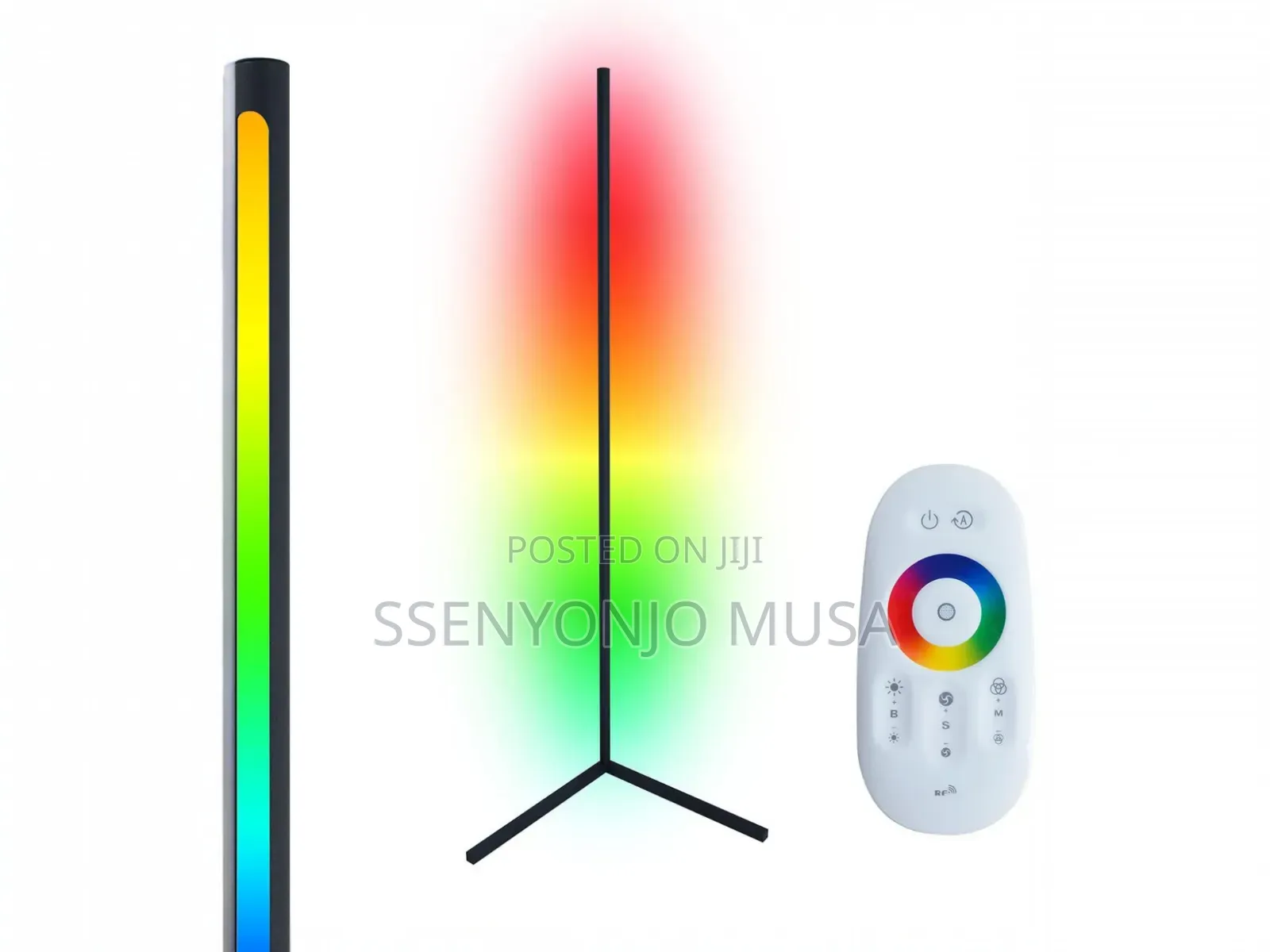 RGB Led Corner Floor Lamp – Dimmable Color Changing Ambient Light