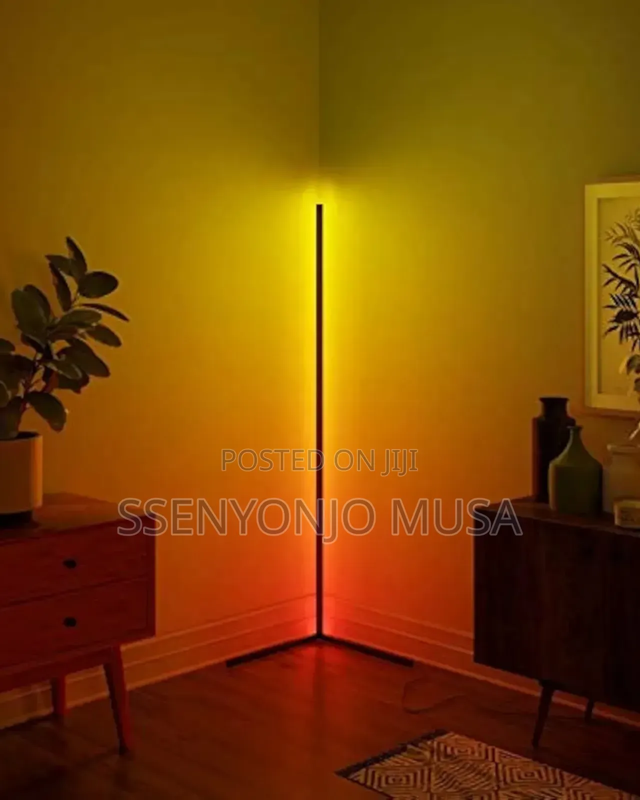 RGB Led Corner Floor Lamp – Dimmable Color Changing Ambient Light