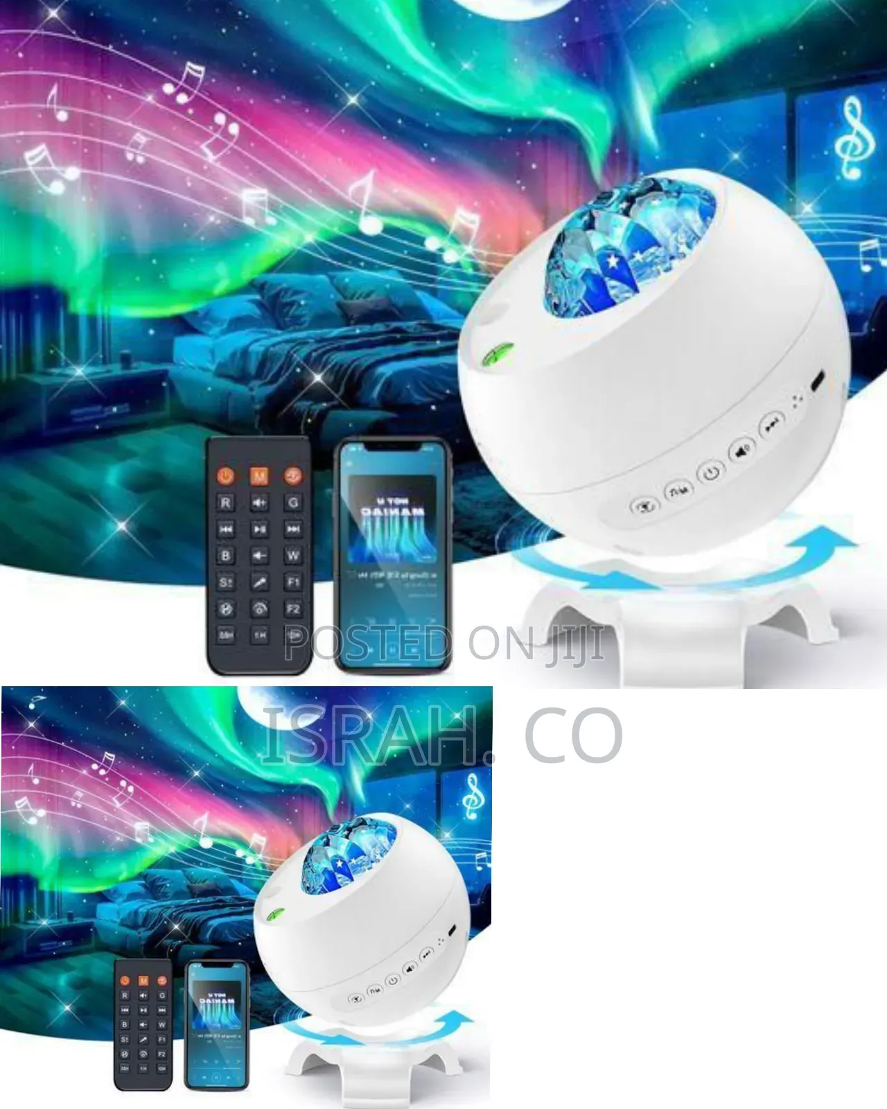Dynamic Star And Galaxy Projector With Speaker And Remote Control