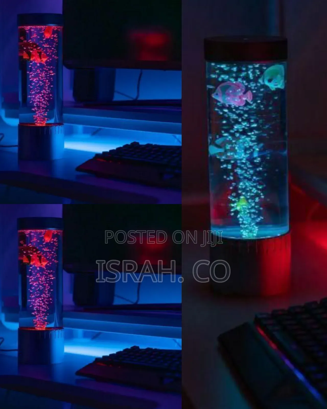 Auraglow Led Bubble Lamp: Ambient Desktop Aquarium