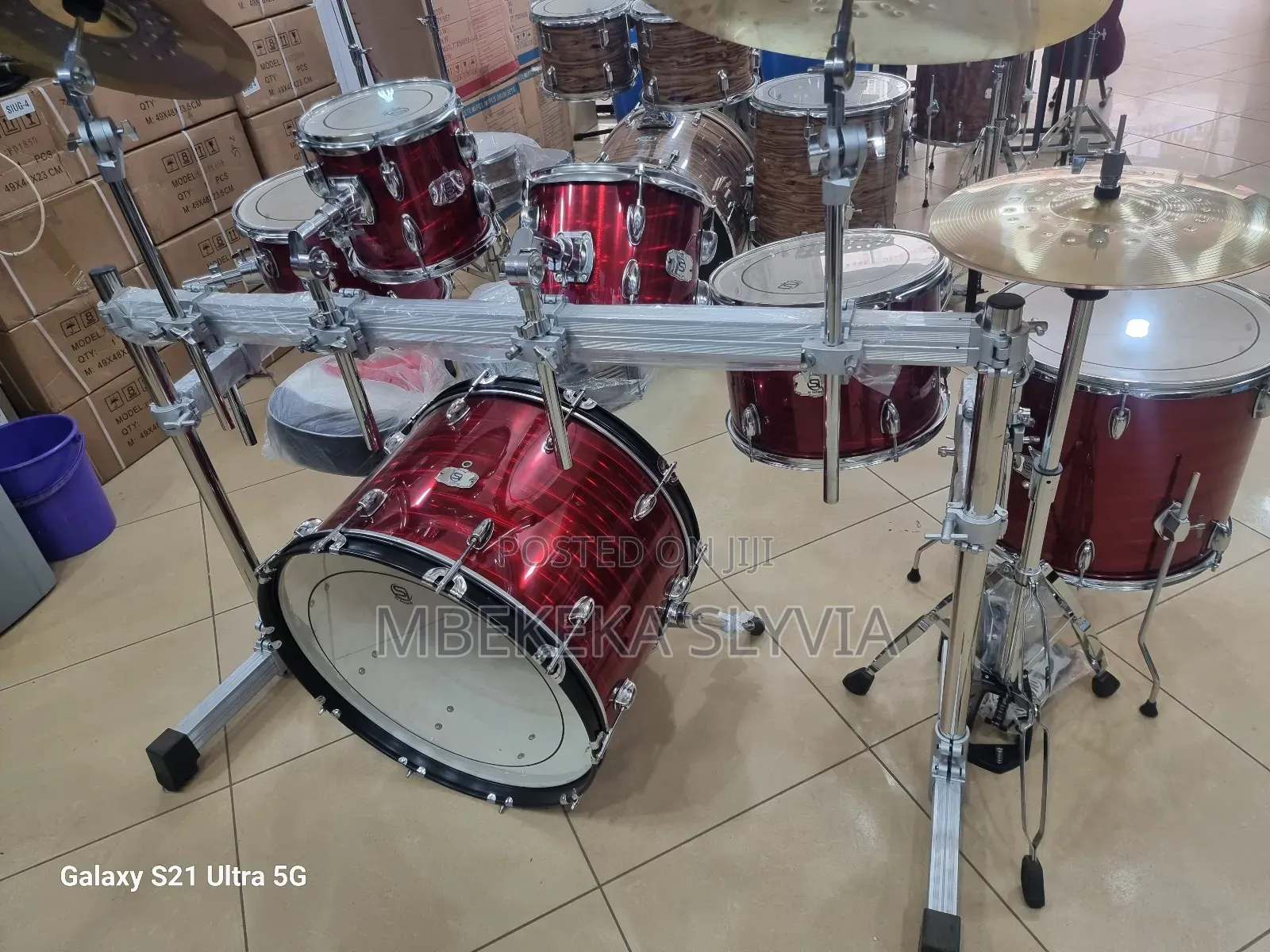Full Drum Set-7pieces /Professional Si Drum Set
