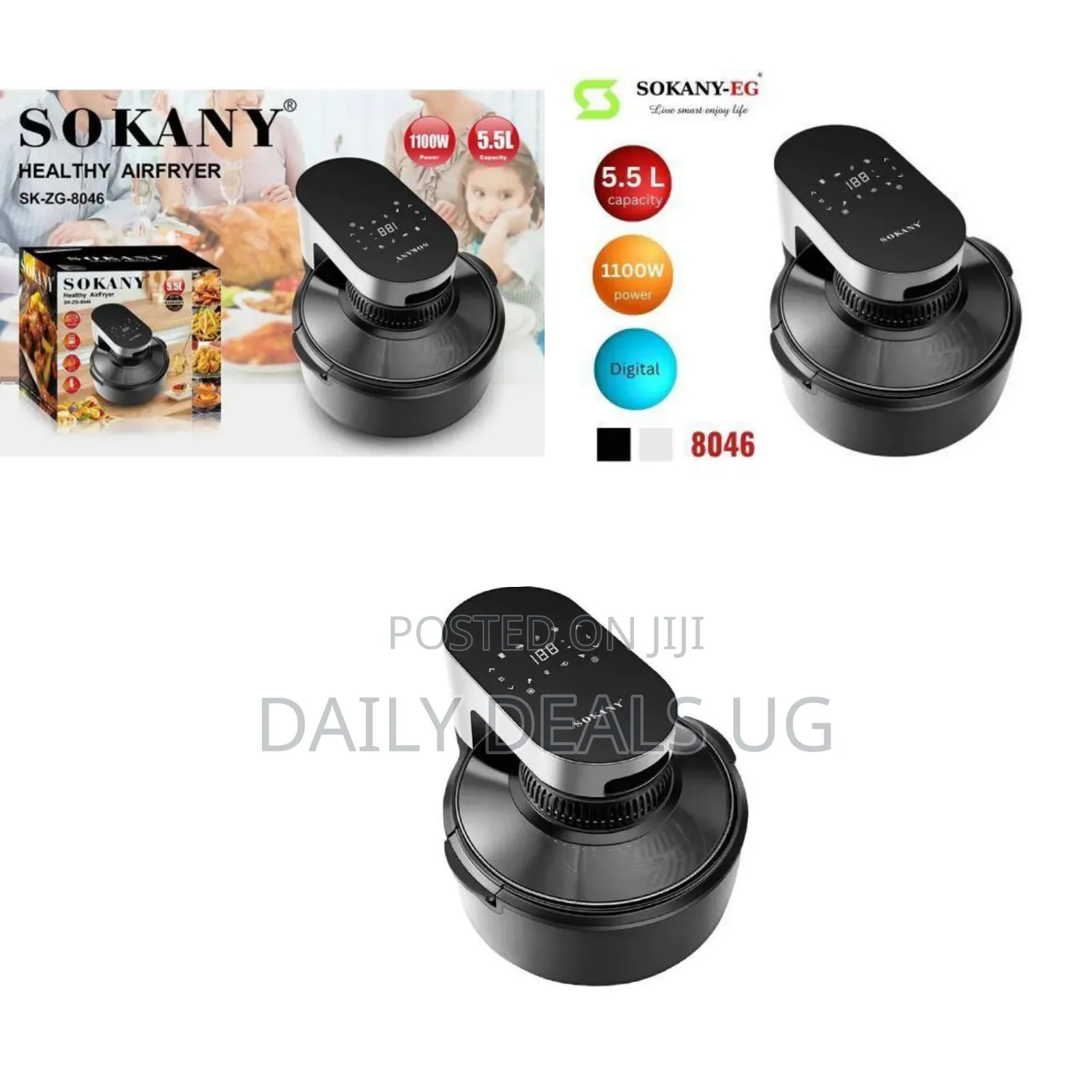 Sokany 5.5 Liters Air Fryer