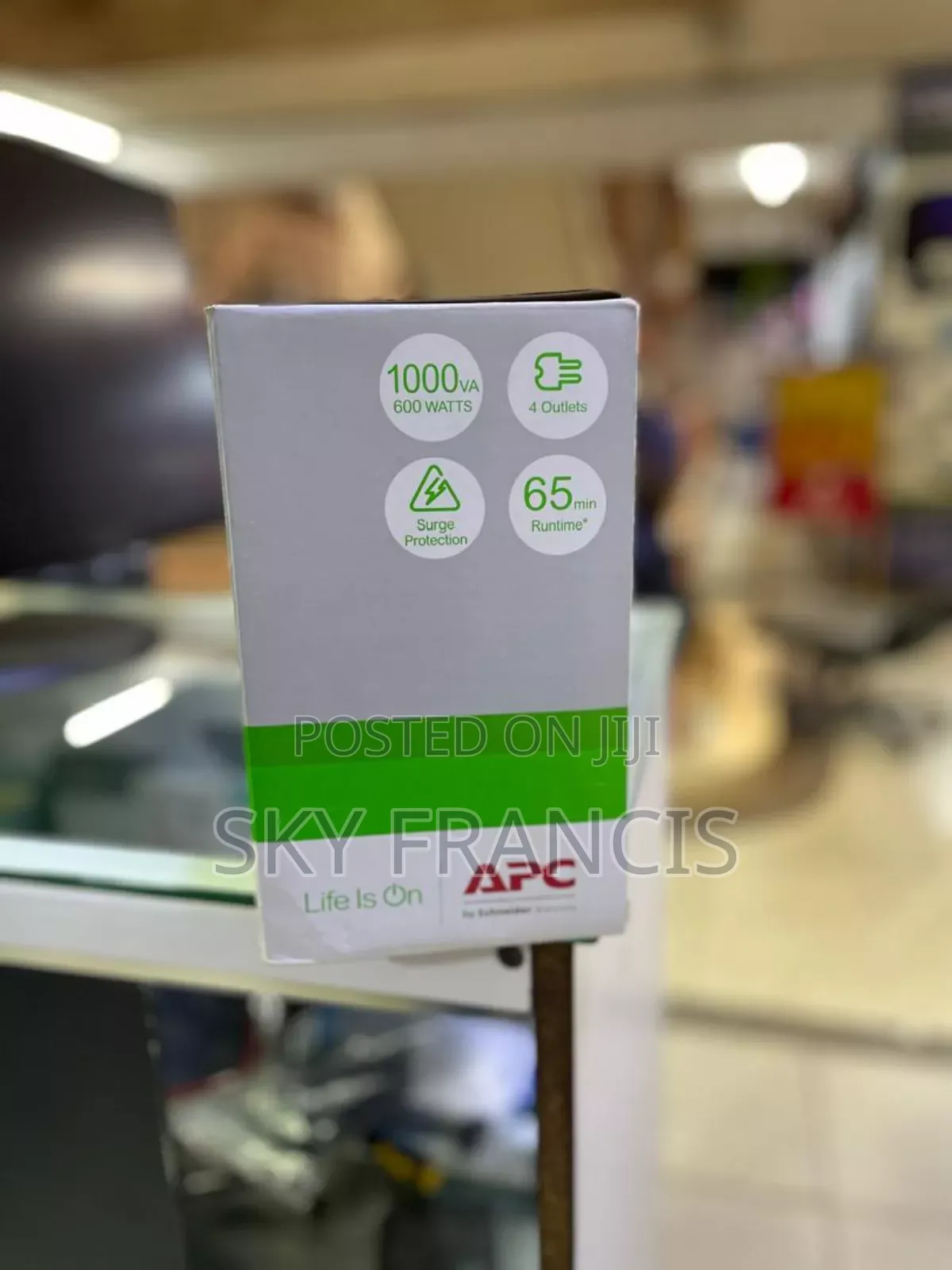 Apc Ups Easy 1000va+600watts +65 Min Runtime
