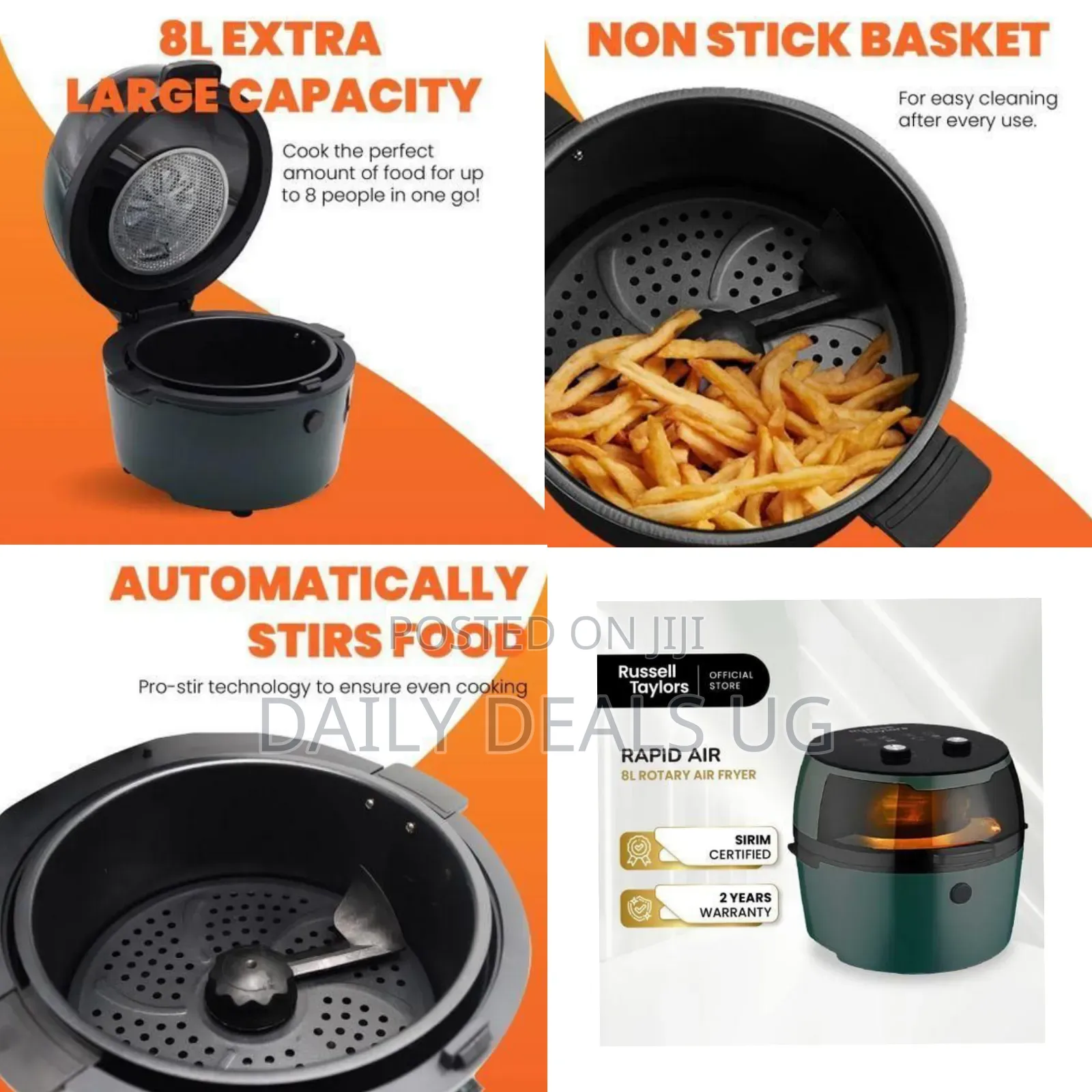 Rapid Air Rotary Air Fryer - Multicolor