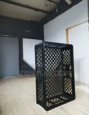 Small Black Matted Plastic Crates Plastic Milk Crates