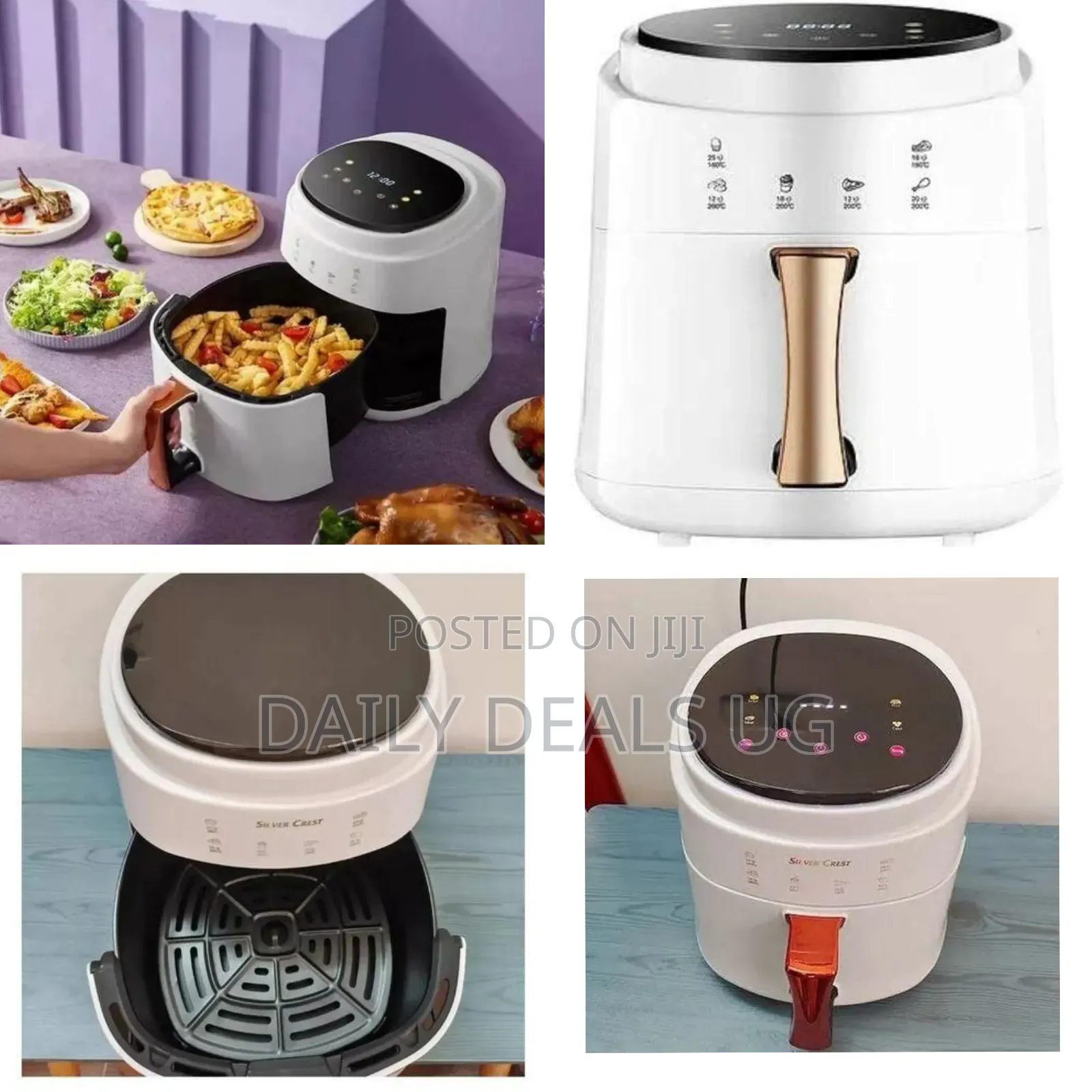 Silver Crest Extra Large Air Fryer - White