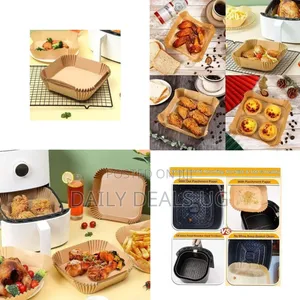 Square Air Fryer Disposable Parchment Paper Liners - Multicolor