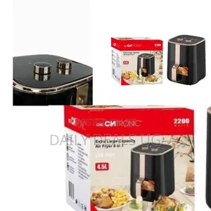 Stylish Digital Air Fryer With Viewing Window - Multicolor