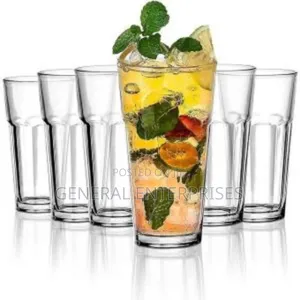 Set of Amisglass 14-Ounce Highball Glasse