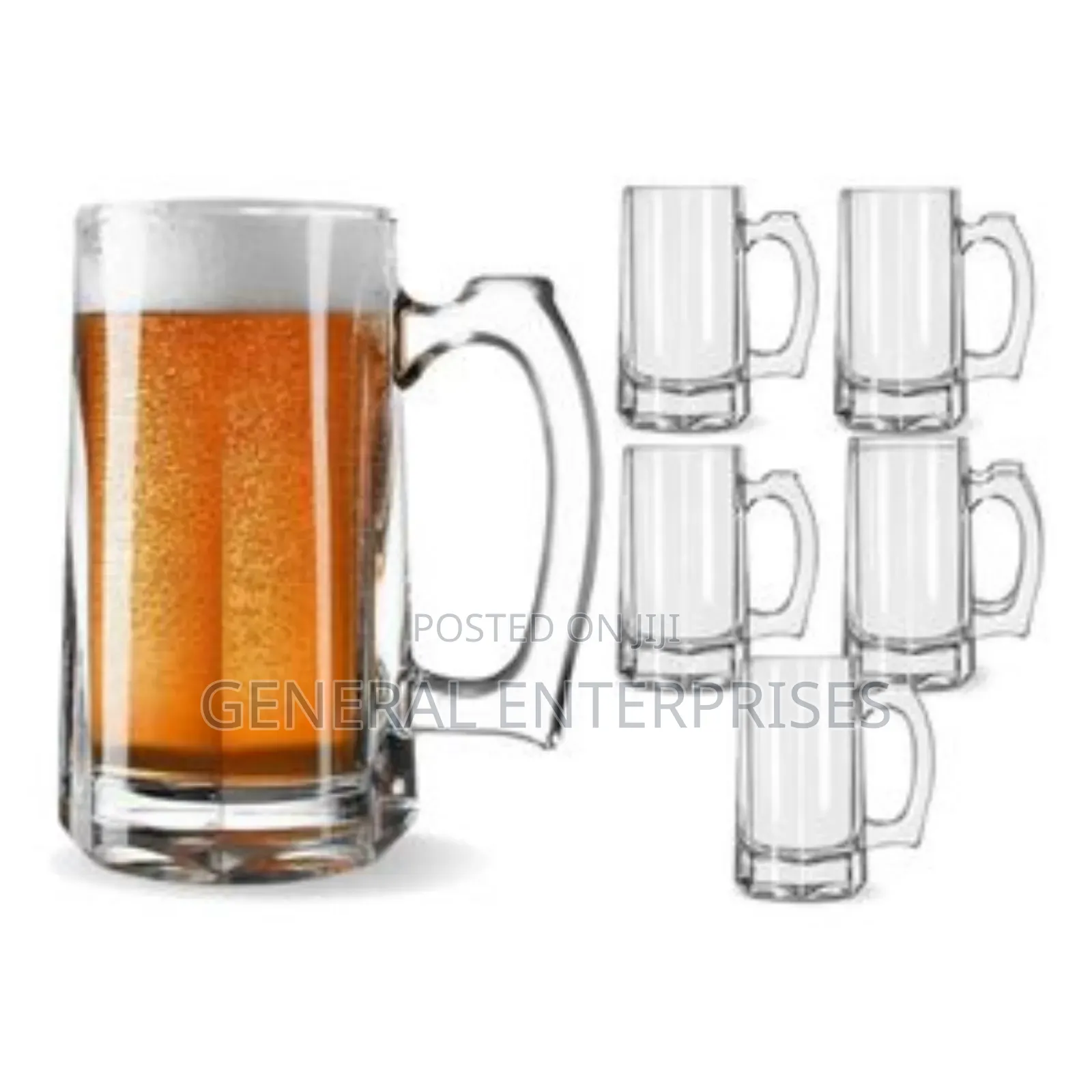 Clear Glass Beer Mugs
