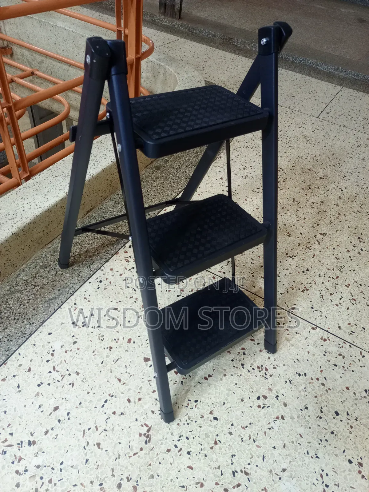 Three-Step Folding Ladder