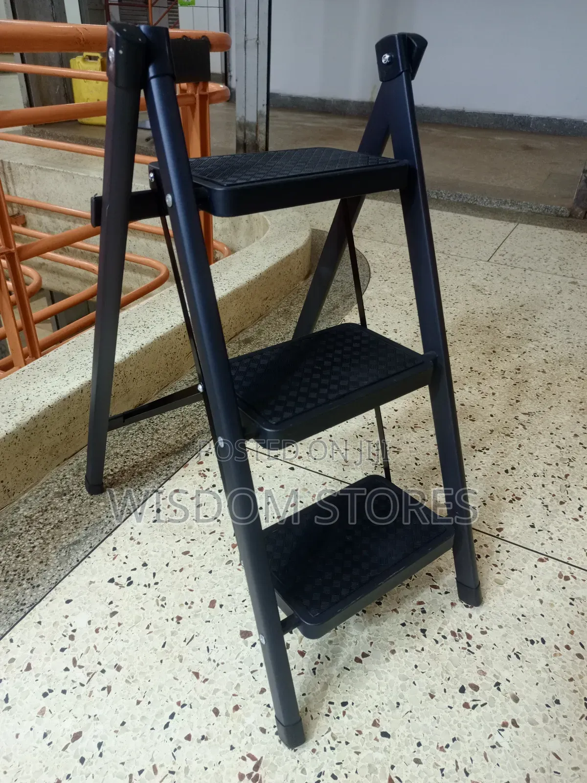 Three-Step Folding Ladder