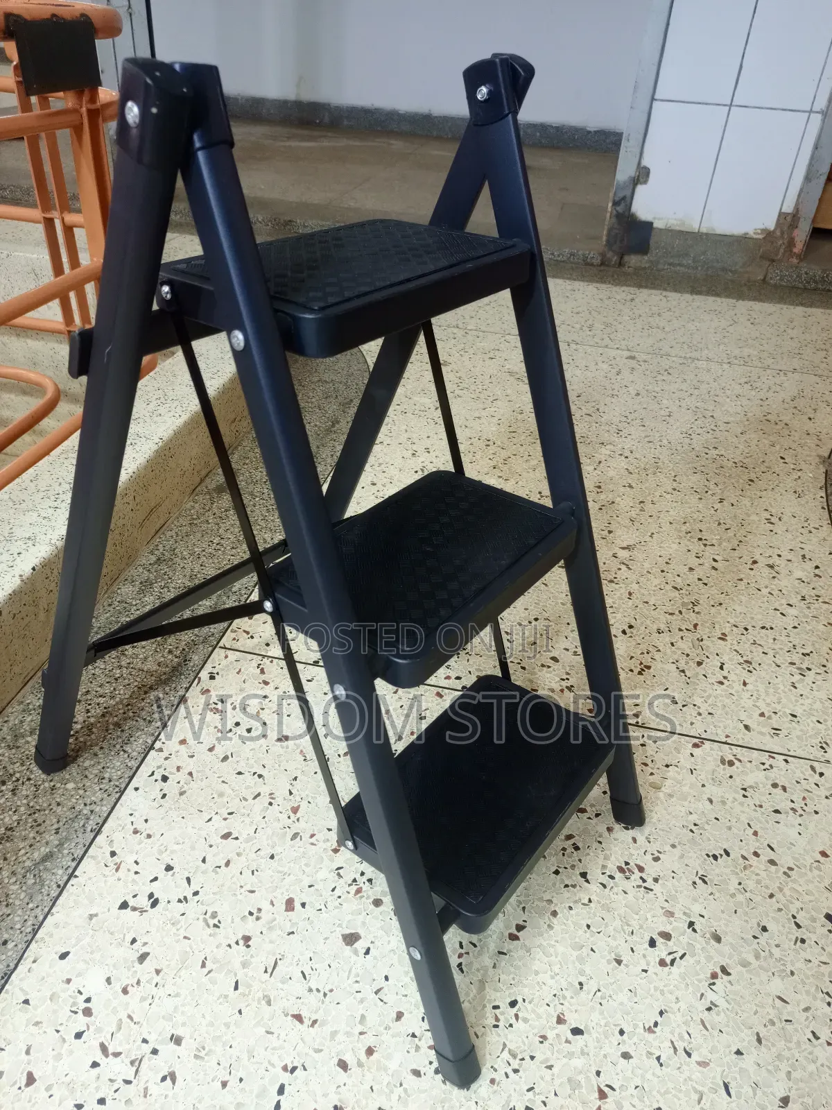 Three-Step Folding Ladder