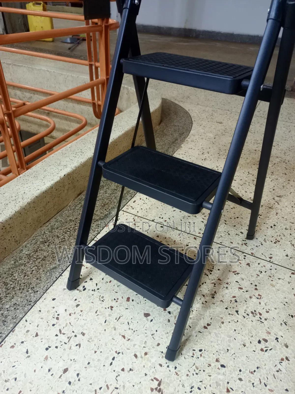 Three-Step Folding Ladder